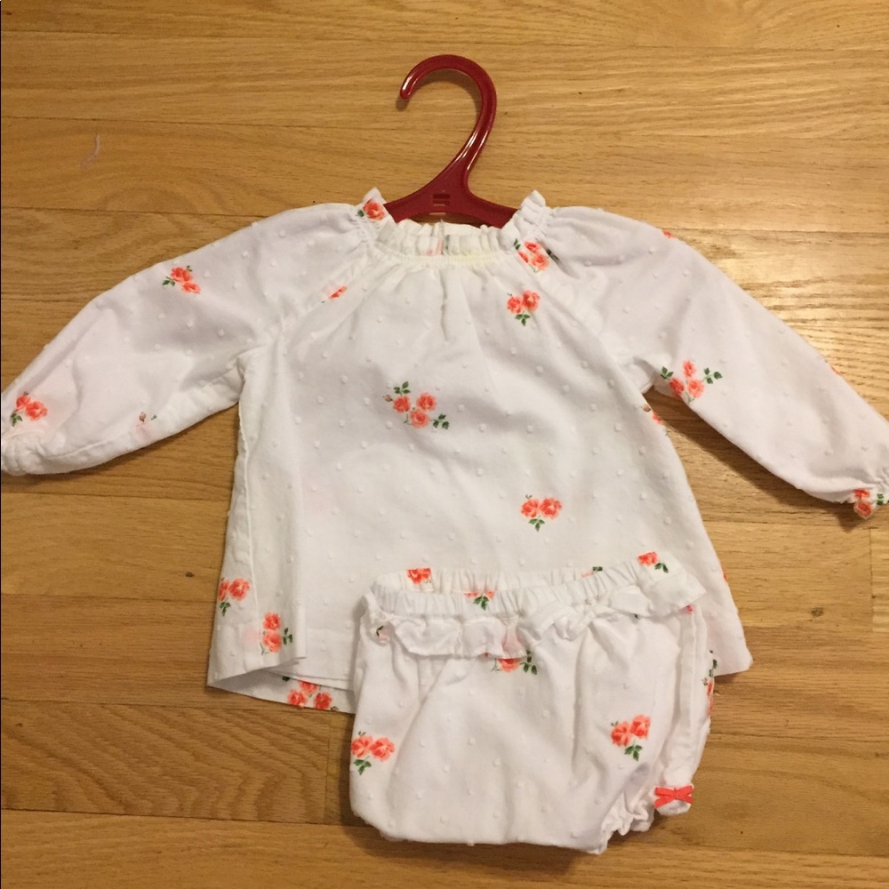 Janie and Jack Swiss dot dress and bloomers
